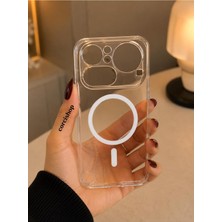Nothing Phone 4A Pro 5g Için Sararmaz Kamera Korumalı Mika Sert Parlak Şeffaf Magsafe Ile Uyumlu Telefon Kılıfı Arka Kapak - Şeffaf