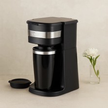 Dolozena Filtre Kahve Makinesi 700W 400ML Portatif Çelik Bardak