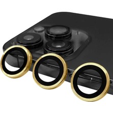Apple iPhone 13 Pro Max Raze Metal Kamera Lens - Gold