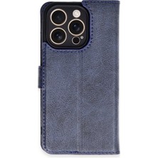 Apple iPhone 16 Pro Kılıf Trend S Plus Kapaklı Kılıf - Lacivert