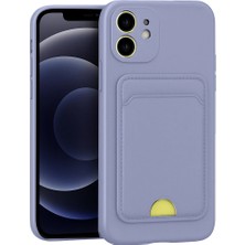 Apple iPhone 11 Kılıf Kelvin Kartvizitli Silikon - Lila