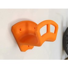 Dolozena 3D Baskı Uzatma Kablosu ve Bahçe Hortumu Askısı Duvara Monte Kablo Askı Aparatı Turuncu