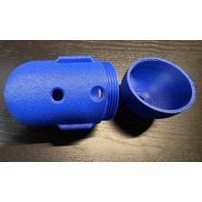 Dolozena 3D Baskı Kedi ve Küçük Köpek Için Ödül Dağıtıcı Zeka Oyuncağı Döner Kapsüllü Atıştırmalık Dağıtıcı - Mavi