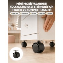 Kilitsiz 4 cm Mobilya Ayağı Tek Adet Pratik ve Dayanıklı