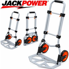 Jackpower STX-FT70E 70 kg Kapasiteli Teleskopik Katlanır El Arabası Koli Yük Paket Taşıma El Arabası