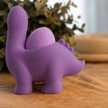 Burada Bulabilirsin 3D Baskı Dinozor Yumurtalık - Sevimli Eggosaurus Yumurta Tutucu-Mor