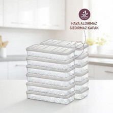 Nora 12'li 1.2 L Küçük Boy Açık Gri Saklama Kabı