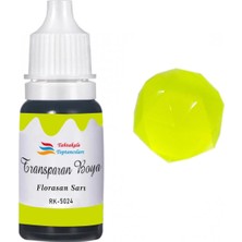Epoksi Reçine Transparan Boya Pigment Şeffaf Epoksi Boyası 20 ml Floresan Sarı - 5024