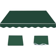 Bu Geri Çekilebilir Veranda Tente Yedek Kumaş, 200 x 150 cm / 6,5 x 5 Feet / 5,5 x 150 Cm, Su Geç