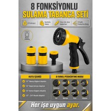 Zephoo Sulama Tabancası Seti 8 Fonksiyonlu Bahçe Sulama Tabancası 8 Farklı Püskürtme Modu Hort