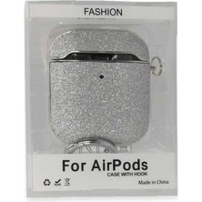 Bin1çeşit Airpods 2 (2.nesil) Spell Simli Kılıf - Gümüş