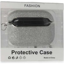 Bin1çeşit Airpods 3 (3.nesil) Spell Simli Kılıf - Gümüş