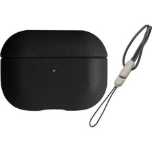 Bin1çeşit Airpods 3 (3.nesil) 405 Deri Kılıf - Siyah