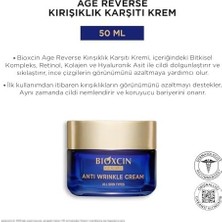 Age Reverse Kırışıklık Karşıtı Gece Kremi 50 ml – Retinol, Kolajen, Hyaluronik Asit ve Bitkisel Kompleks Içerikli – Sıkılaştırıcı ve Dolgunlaştırıcı E
