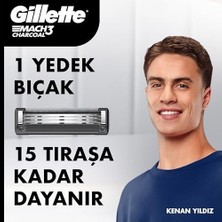 Mach3 Charcoal Tıraş Makinesi + 2 Adet Yedek Tıraş Bıçağı