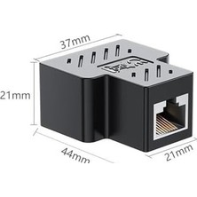 1 To 2 Ethernet Splitter Çoğaltıcı Adaptör