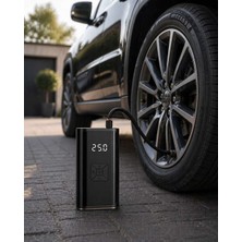 Bin1çeşit Dijital Lastik Pompası Kablosuz Hava Basma Cihazı Powerbank Destekli