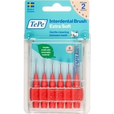 X-Soft 0.5 mm - Kırmızı Diş Arayüz Fırçası (1x 6 Adet)