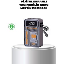 Bin1çeşit Taşınabilir Kablosuz Hava Pompası – 150 Psı Güçlü Basınç ve 6000MAH Şarjlı