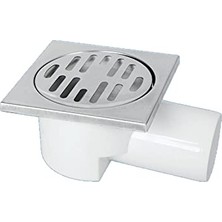 50 mm Yandan Çıkışlı 10X10 cm Melez Yer Süzgeci