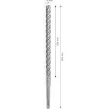 1x Pro Sds Plus-5x Kırıcı Delici Delme Ucu (Donatılı Beton, Beton, Ø 13,00 Mm, Professional Aksesuar Kırıcı Delici)