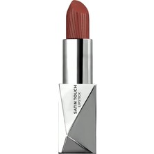 Uzun Süre Kalıcı Nemlendirici Pürüzsüz Etkili Yarı Mat Ruj Satin Lipstick 828 Mahogany Brown