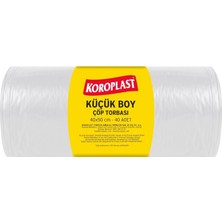 Küçük Boy Çöp Poşeti 40X50 cm 40 Adet, Sızdırmaz ve Yırtılmaz, Ekonomik Çöp Torbası, Geri Dönüştürülebilir Atık Torbası, Doğa Dostu, Sürdürülebilir Da