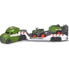 Dickie, 203735006, Fendt Çekici ve Traktörlü Araç Seti, 2'li Paket, Serbest Tekerlekli, Hareketli ve Açılabilir Parçalar, 9 Cm, 32 cm
