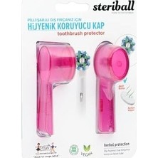 Şarjlı Pilli Diş Fırçaları Için Hijyenik Diş Fırçası Koruma Kabı-2'li Pembe x 2