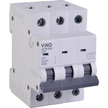 4VTB-3C20 Otomatik Sigorta 4,5ka C Tipi 3 Kutup, 20A