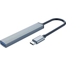 Hub Usb-C 1 x Port Usb-A 3.1, 3 x Port Usb-A 2.0, Alüminyum