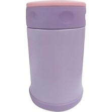 Prime Çelik Içli Termos 500 ml Çelik Kaşık ile Mor-Pembe