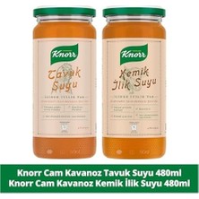 Prime Cam Kavanoz Tavuk Suyu 480ML X1 + Cam Kavanoz Kemik Ilik Suyu 480ML X1