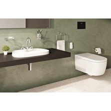 Prime Frame 5696B403-0041 Tezgah Üstü Tv Lavabo, Armatür Bantlı, Clean, 57 Cm, Beyaz