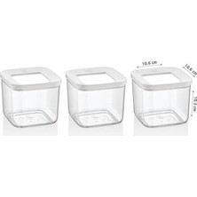 Prime Kare Saklama Kabı, 3X700 ml