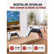 Bin1çeşit 2 Kollu Kablosuz 4K Tv Uyumlu Klasik Oyun Konsolu