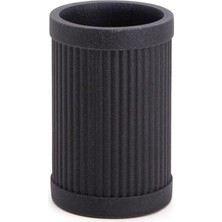 Prime Reçine Tezgah Üstü Diş Fırçalığı Siyah Siyah Renk 124X80X80 mm