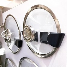Prime Tencere Kapağı Tutucu 3 Set (6 Parça) Kendinden Yapışkanlı, Pot Lid Holder