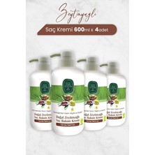 Prime Doğal Zeytinyağlı Saç Kremi 600 ml x 4 Adet