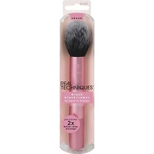 Prime Techniques Ultra Peluş Allık Makyaj Fırçası, Gevşek, Krem Veya Sıkıştırılmış Allık Için, Rosy Glow Yanaklar, Kabarık Pudra Fırçası, Alüminyum Ha
