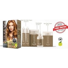 Prime Maxx Deluxe Beauty Expert Haır Color (Keratin)'li 1 Kutu (2 x 50 Ml) (Altın Karamel 8.73)