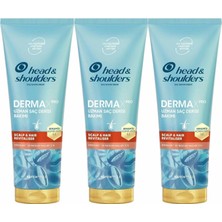 Prime &shoulders Dermaxpro Scalp & Hair Revitaliser Dökülme Karşıtı Saç ve Saç Derisi Bakım Kremi Kafein ve Seramid ile 220ML 3lü Paket
