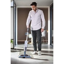 Spinwave Cordless | Kablosuz Sert Zemin Silme Makinesi| Döner Pedli Spreyleme Özellikli Şarjlı Mop | 2240N 2240N Spinwave Cordless, Sert Zeminler Için