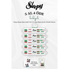 Beyaz Sabun Katkılı 50'li 4 x Large Mopa Uyumlu Temizlik Havlusu 5 Al 4 Öde ve Rosie Pamuk