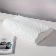Ortopedik Visco Boyun Yastığı – Boyun Düzleşmesi Için Destekleyici ve Ergonomik Tasarım | Lüks ve Konforlu Uyku Yastığ
