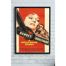 (PSTER13468) Sunset Boulevard-Sunset Bulvarı Film Afişi Çerçeveli Tablo (21X30CM)