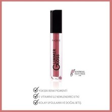 Prime Cosmetics Glimmer Gloss Işıltılı Nemlendirici Dudak Parlatıcısı - 50 Rose Sorbet