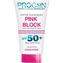 Prime Procsın Pink Block Aydınlatıcı Spf 50+ Güneş Kremi, Leke Karşıtı & Cilt Tonu Eşitleyici, Yoğun Nemlendirici & Cildi Besleyici, 50 ml