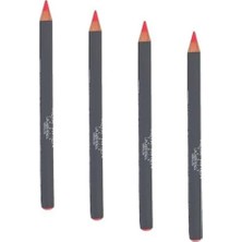Prime Uzun Süre Kalıcı Dağılma Yapmayan Nemlendirici Dudak Kalemi - Lipliner Pencil Vermilion (4 Paketi)