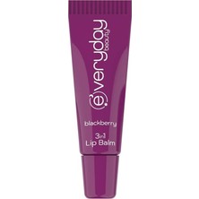 Prime Beauty Böğürtlen Aromalı 3'ü 1 Arada Dudak Bakım Kremi Lip Balm 10 ml
